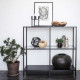 SIMP Four-Grid Metal Shelf W80xW120, Black SIMP Four-Grid Metal Shelf W80xW120, Black